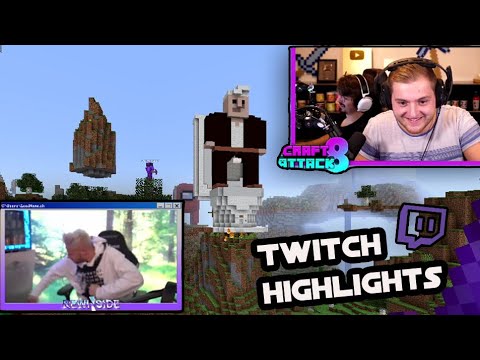Rage, Kills and Fails! Craft Attack 8! German Twitch Highlights - Minecraft #1