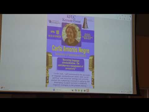 KFLC Keynote Lecture 2025  - Dr. Carla Amorós Negre