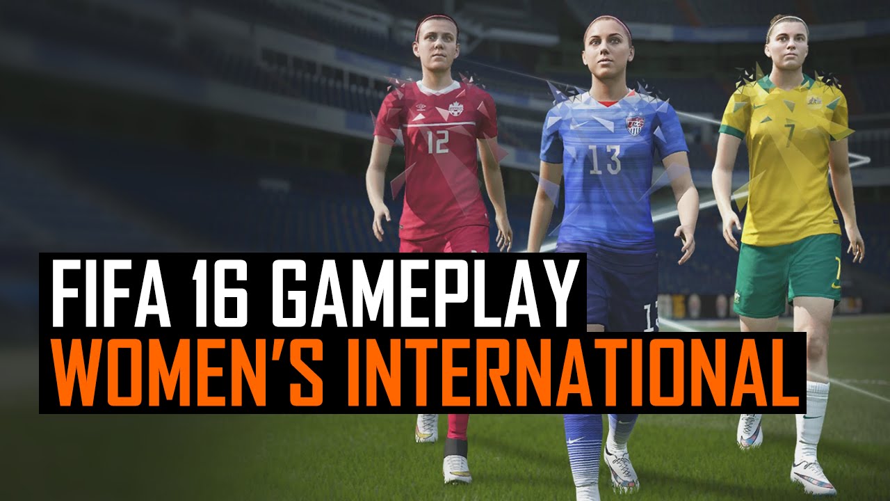 FIFA 16 Woman's International match - Germany vs USA - YouTube