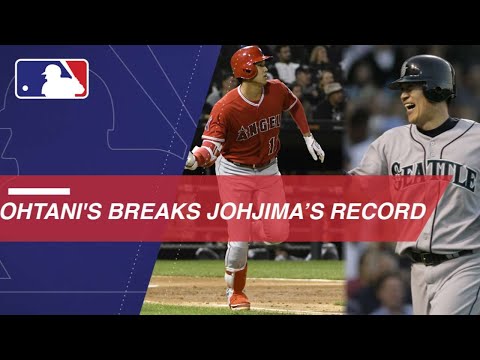 Ohtani passes Johjima, sets Japanese MLB rookie mark