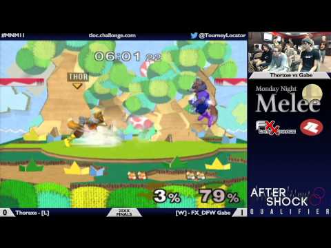 MNM11 Melee - FX_DFW Gabe (Blue Fox) vs Thoraxe (Orange Fox) - Grand Finals