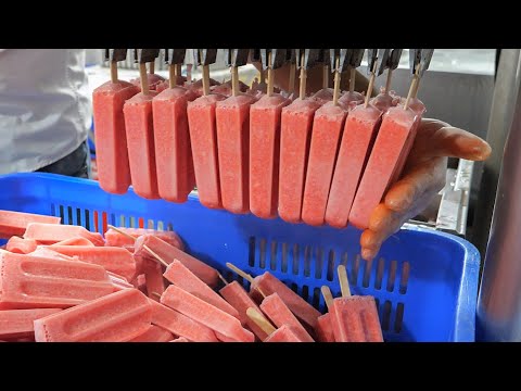 Amazing Popsicle Making Process and Delicious Ice Cream Collection! / 驚奇的冰棒製作過程和美味的冰淇淋特輯！