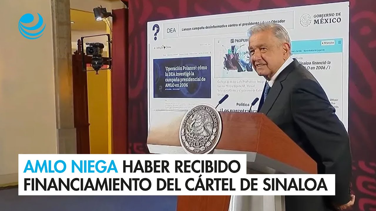 AMLO niega haber recibido financiamiento del Cártel de Sinaloa en su campaña de 2006