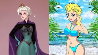 Elsa Bikini Transformation
