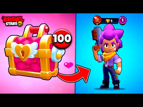 I'm opening 100 boxes of chocolate on a new account! | Brawl Stars ITA