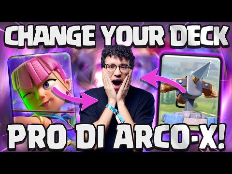 PRO DI ARCO-X SENZA SAPERLO.. CHANGE YOUR DECK CHALLENGE! - CLASH ROYALE ITA