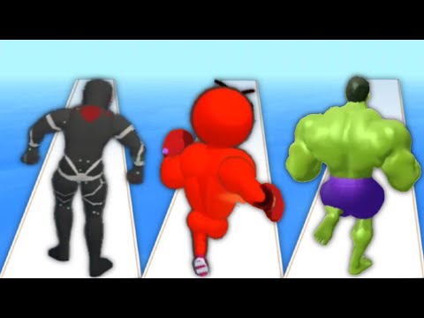Monster evolution VS Level Up Runner VS Muscle Rush - Triple Game