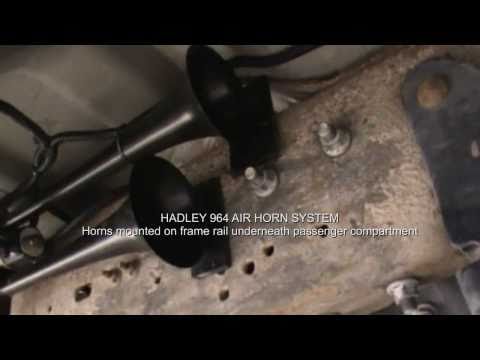 HADLEY BULLY AIR HORNS INSTALLED ON FORD F350