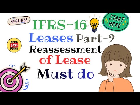ACCA | Strategic Business Reporting (SBR) FR | IFRS-16 Part-2 Reassessment of Lease | Acca PassPoint