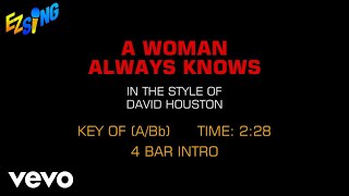 David Houston - A Woman Always Knows (Karaoke)