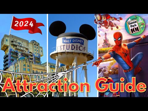 Walt Disney Studios ATTRACTION GUIDE - 2024 - Disneyland Paris Resort - ALL RIDES & SHOWS