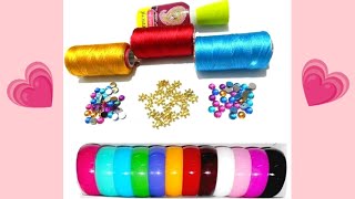 Silk thread bangles making materials | Silk thread jewellery making materials name list