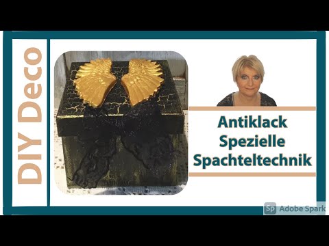 DIY-Spachteltechnik - Reißlack - Grandiose Effekte - Tutorial/Deko - 2020