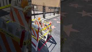 Watch: video shows tarp covering Dolly Parton’s Hollywood star after vandalism #shorts