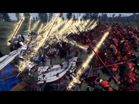 [49] GRAIL KNIGHTS VS BLOOD KNIGHTS (Dwarfs) - Total War Warhammer Multiplayer Online Battle