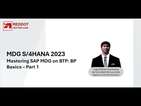 Mastering SAP MDG on BTP: BP Basics – Part 1