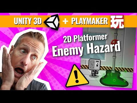 Unity Playmaker 2D Platformer - Enemy Hazard 2D Sprite Shape