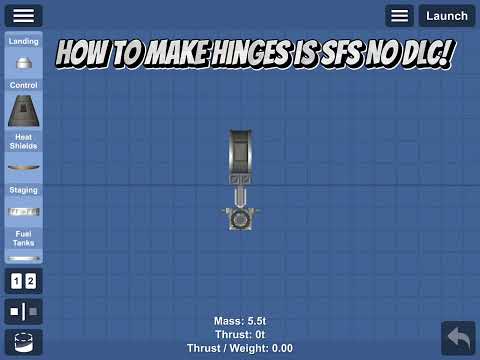 How to make hinges in SFS no DLC! (Blueprint in description!)