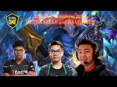 ULTRA KILLS and RAMPAGES at ESL One Hamburg 2019 | Dota 2 Pro Circuit