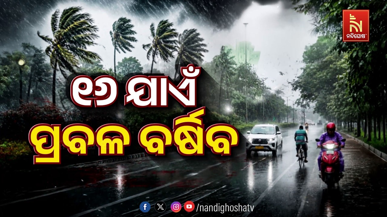 🔴Live | ୧୬ ଯାଏଁ ପ୍ରବଳ ବର୍ଷିବ