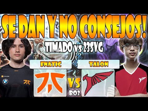 FNATIC VS TALON [BO2] TIMADO VS 23SAVAGE - PGL ARLINGTON MAJOR 2022 - DOTA 2 PRO