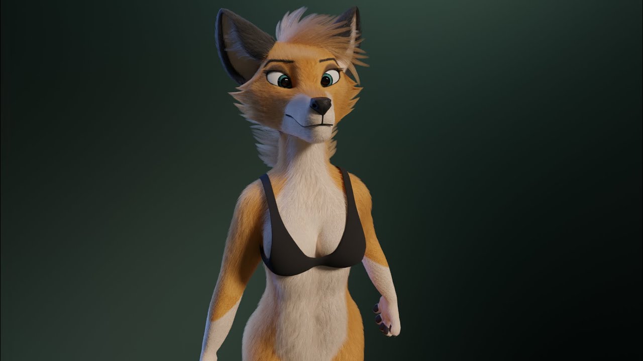 Yara Anthro Fox 3D Model
