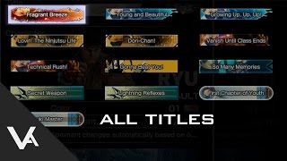 Street Fighter V / 5 - All Titles And How To Unlock Them