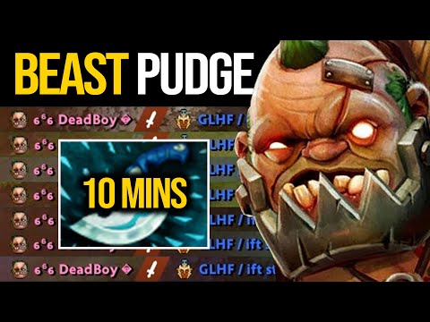 Unstoppable Pudge Offlane 10 Mins Blink Dagger DESTROYED Whole Enemy Team | Pudge Official