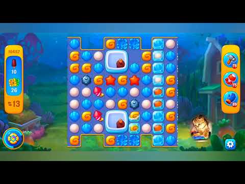 Fishdom, 10457 level,no Booster - 10457 уровень, прохождение без бустеров.