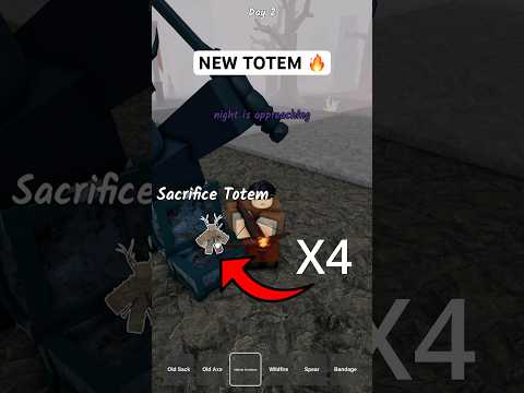 USING SACRIFICE TOTEM IN 99 NIGHTS IN THE FOREST #(ROBLOX)
