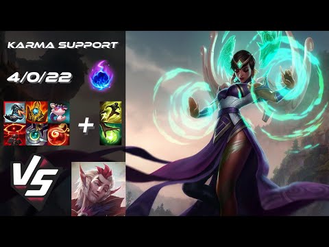 SUPPORT Karma vs Rakan - NA Challenger Patch 25.S1.7