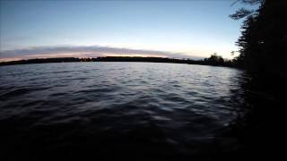 preview picture of video 'Sunset From The Dock On Tripp Lake'