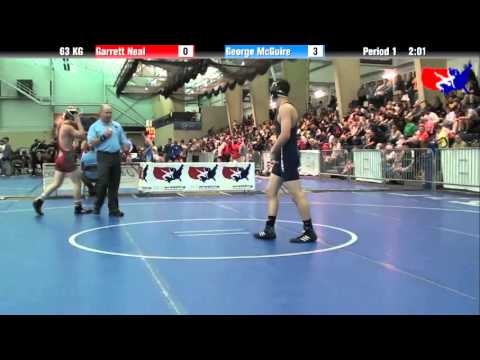 Garrett Neal vs. George McGuire at 2013 FILA Cadet Nationals - FS