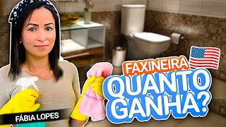 QUANTO GANHA UMA FAXINEIRA NOS EUA !!! Feat Fabia Lopes