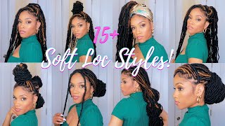 HOW TO STYLE SOFT LOCS IN 15+ WAYS | QUICK & EASY HAIRSTYLES FOR 32 FAUX LOCS