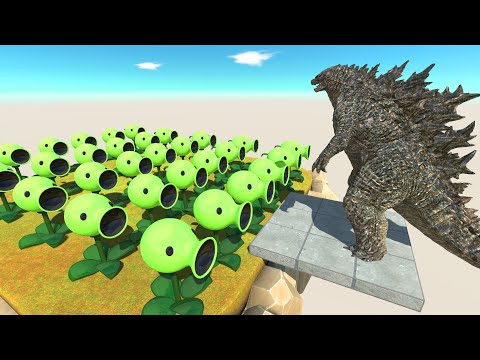 Peashooter vs Godzilla 2021 - Animal Revolt Battle Simulator