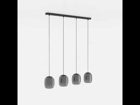 Gambar Eglo Ciampino Lampu Gantung Long 4L E27 - Abu-Abu