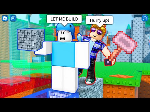 ROBLOX Block And Mine 🧱 FUNNY MOMENTS (2 Player Obby)