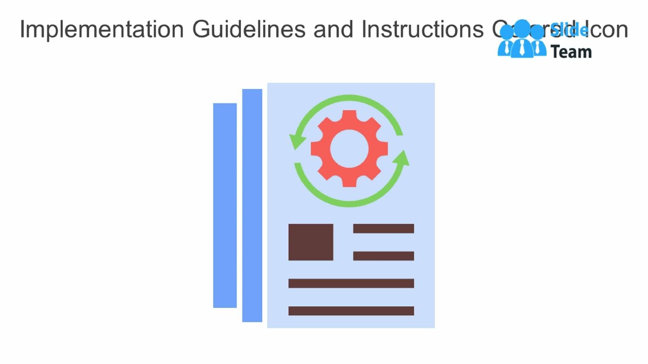 Implementation Guideline And Instruction Colored Icon In Powerpoint Pptx Png And Editable Eps Format