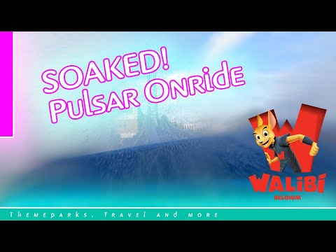 Pulsar Walibi Belgium Onride POV Video 2021 Front Row SOAKED! 4K MACK Rides Power Splash