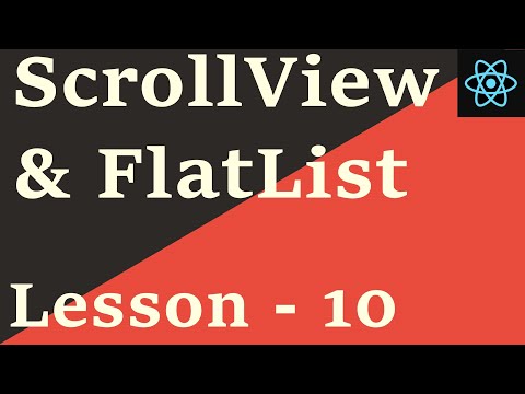React Native Tutorial 10 Scrollview Flatlist