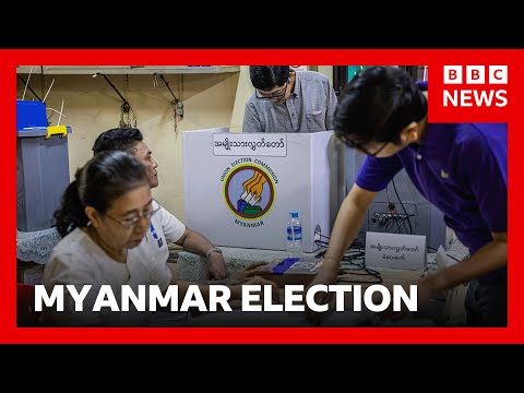 緬甸備受批評的「假」選舉首日投票結束！BBC新聞 (Polls close on first day of Myanmar’s widely criticised ‘sham’ election | BBC News)