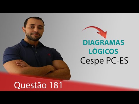 Questão 181 - Raciocínio Lógico (Diagramas Lógicos) - Cespe PC-ES
