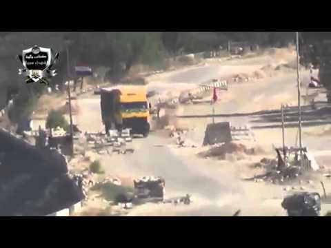 استهداف الرتل المتجه الى اللاذقية من قبل لواء شهداء احسم