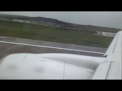 ✈CLJ → ✈ZRH '25: Rainy Takeoff from Cluj