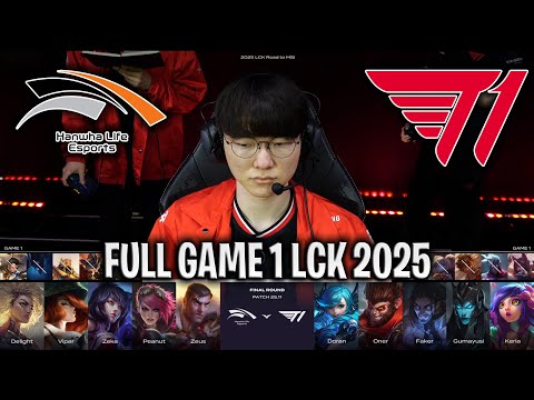 FAKER vs ZEUS HYPE!🔥 - HLE vs T1 GAME 1 LCK ROAD TO MSI | HANWHA LIFE vs T1 G1 LCK 2025
