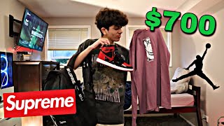 I got $700 worth of Jordan's and Supreme (Birthday Haul)