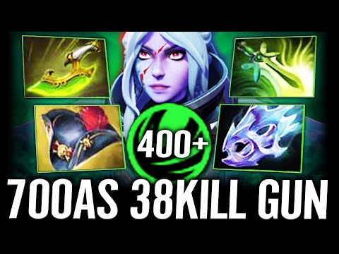 🔥 38Kills Pirate Hat + Moonshard 700 AS Drow Ranger Carry — 400+ AGILITY REAL Machine Gun Dota 2 Pro