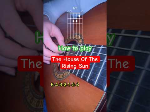 The House Of The Rising Sun - The Animals #guitar #guitarlesson #guitarcover #guitartutorial #fyp