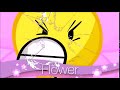 REUPLOAD BFDI Flower And Needle Break The Screen